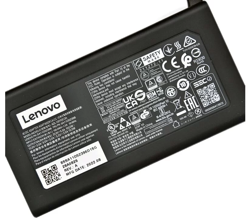 Original 100W USB-C Lenovo ADL100YDC3A Adaptador Cargador + Cable