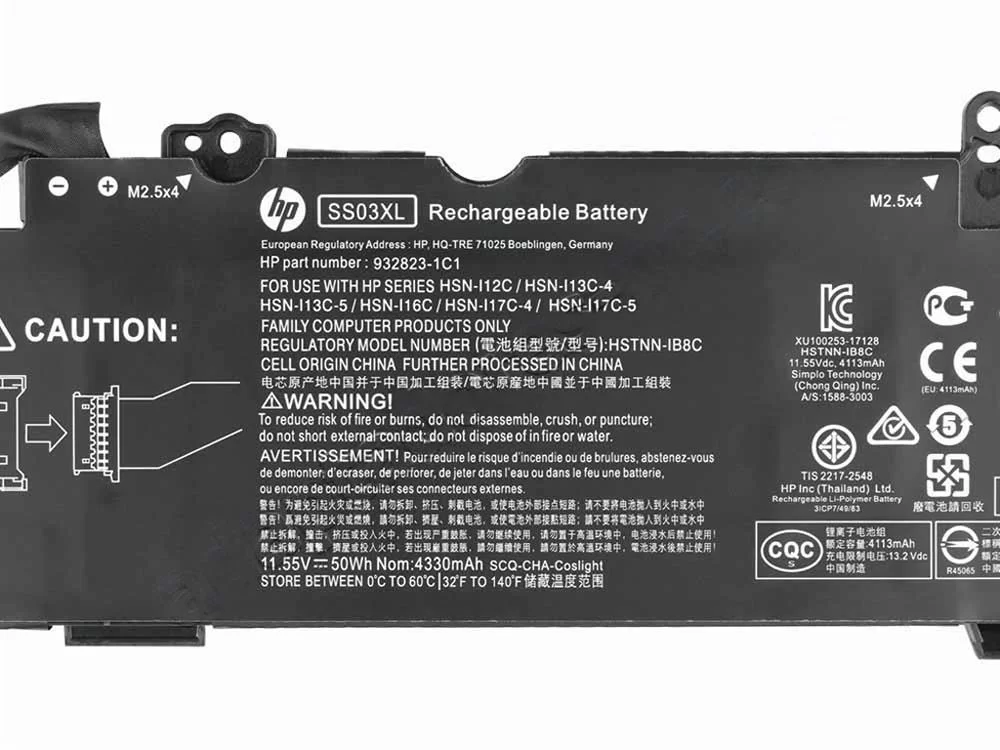 Original 4330mAh 50Wh Batería HP HSN-112C HSN-113C-4