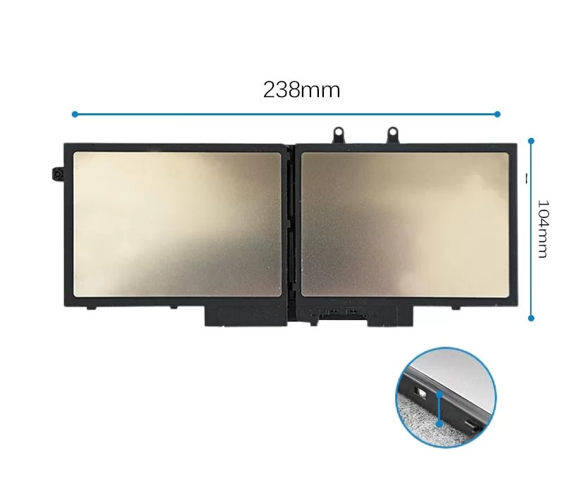 Original 4250mAh 68Wh Dell 3PCVM YPVX3 JG75F Batería