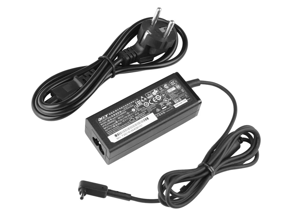 Original 45W AC Adaptador Acer Aspire One Cloudbook 11 1-132-C0QL