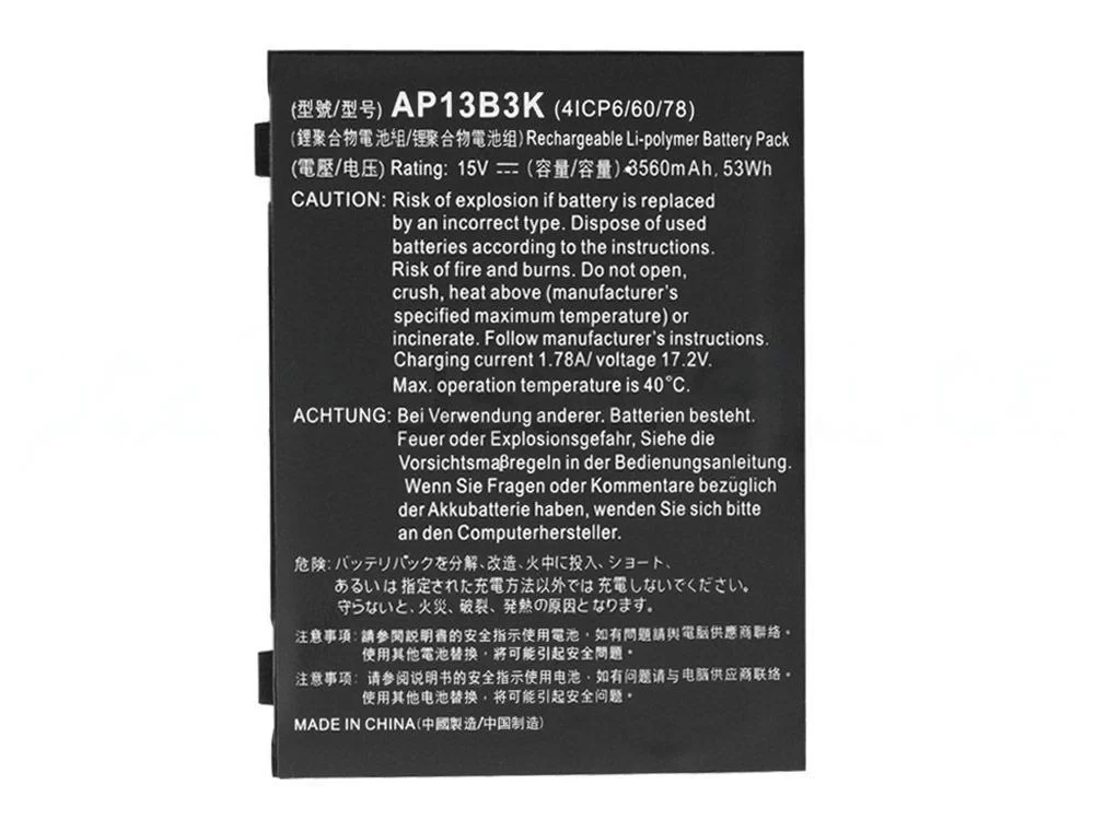 Original Batería Acer Aspire E1-472P-6491 3560mAh 53Wh