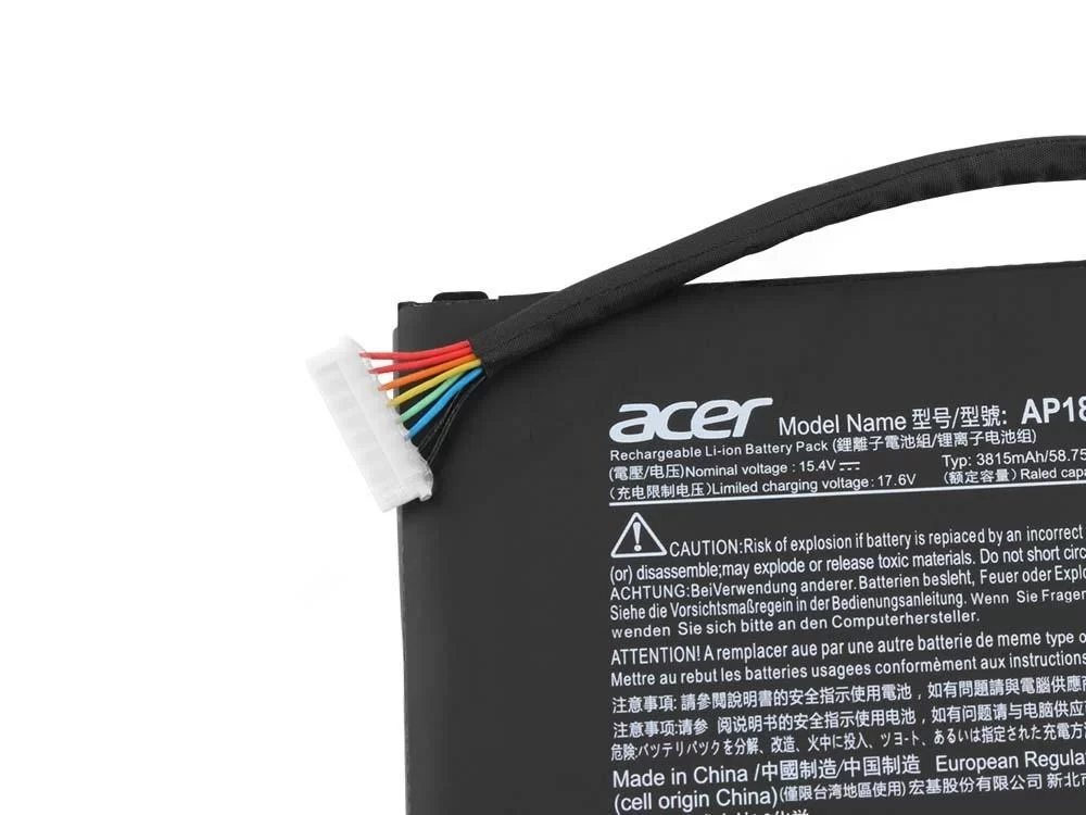 Original 3815mAh 58.75Wh Acer AP18E7M-001 KT.00407.017 Batería