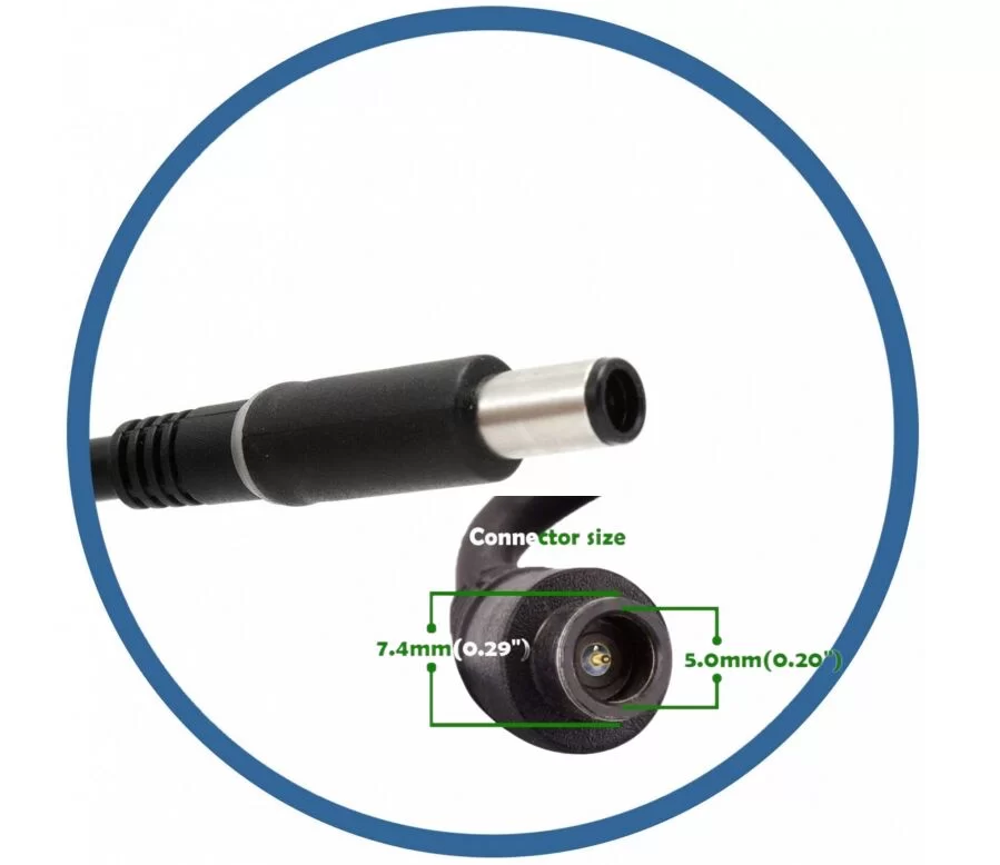 Original 19.5V 16.92A 330W GaN Dell 08K4F9 8K4F9 AC Adaptador + Cable