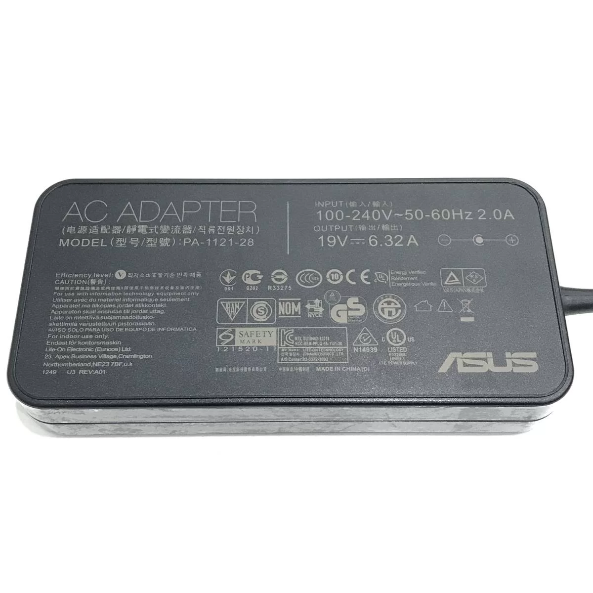 Original 120W Asus 0A001-00060400 0A001-00060600 Adaptador Cargador
