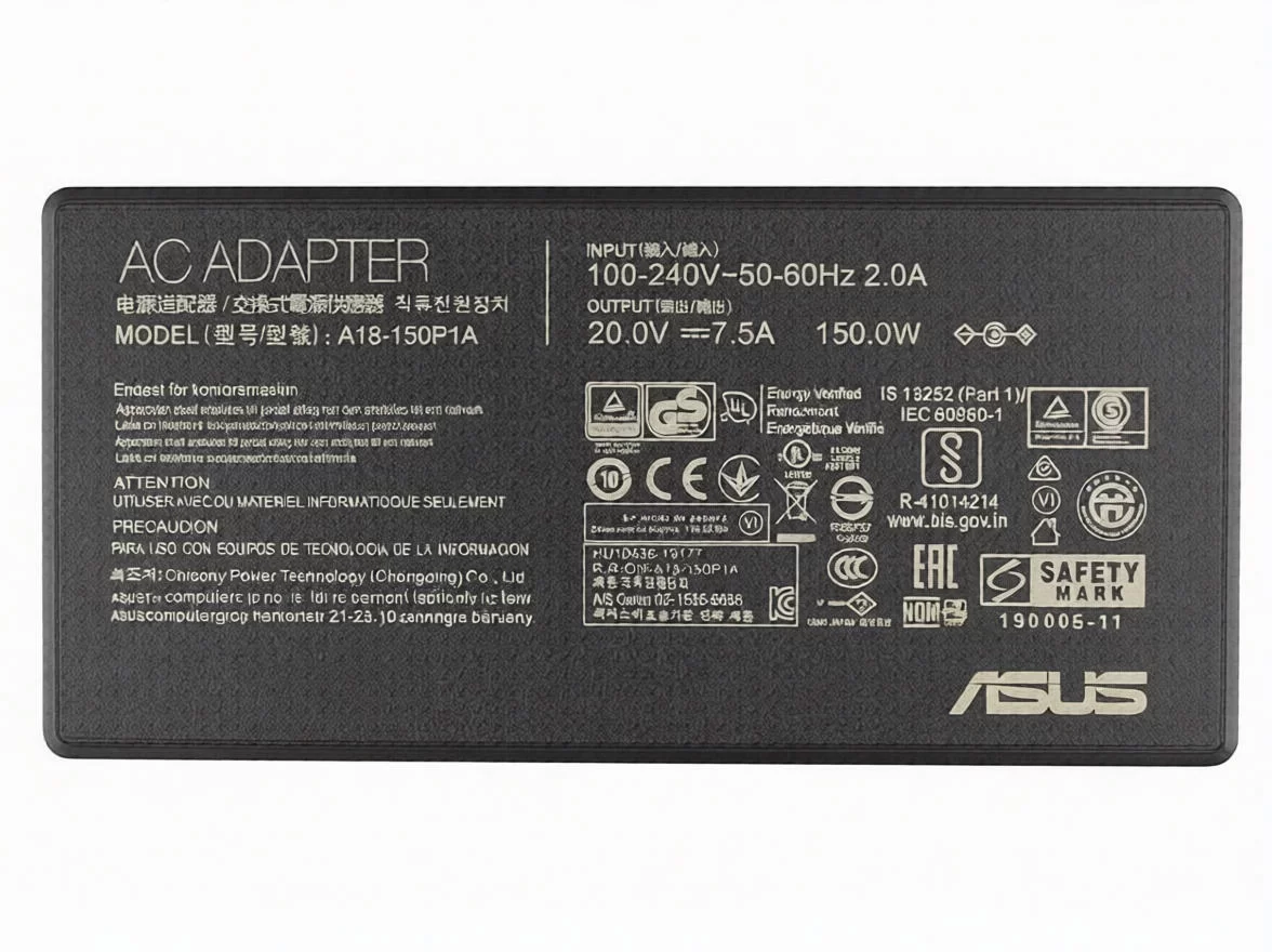 Original 150W Asus 0A001-00083300 Adaptador Cargador + Cable Original 150W Asus 0A001-00083300 Adaptador Cargador + Cable