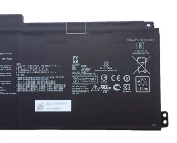 Original 3640mAh 42Wh Asus 0B200-03680000Batería