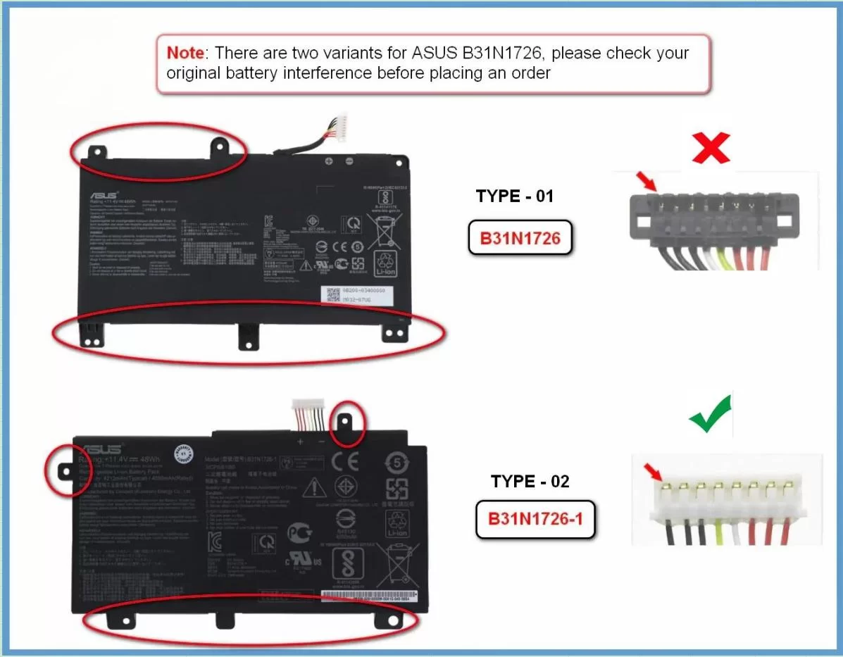 Original 4210mAh 48Wh Asus FX504GE-DM185T Batería