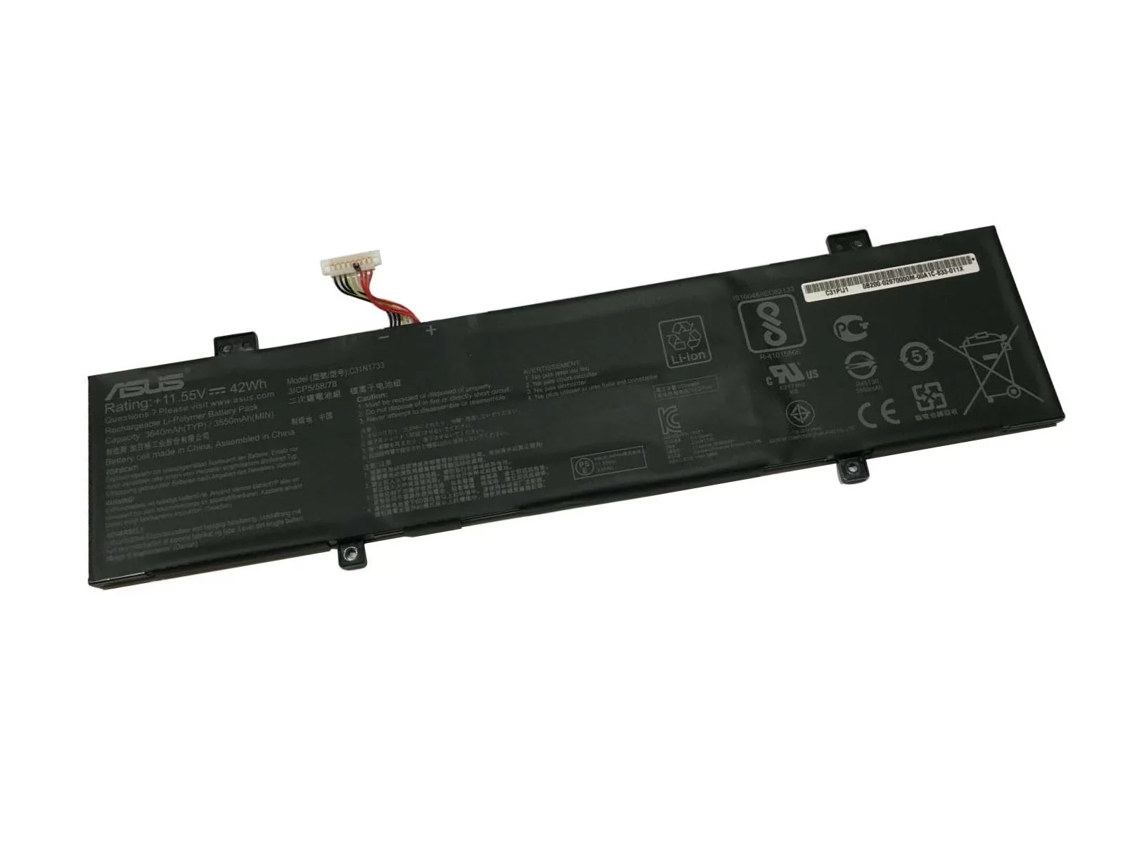 Original 3640mAh 42Wh Asus 0B200-02970000 Batería