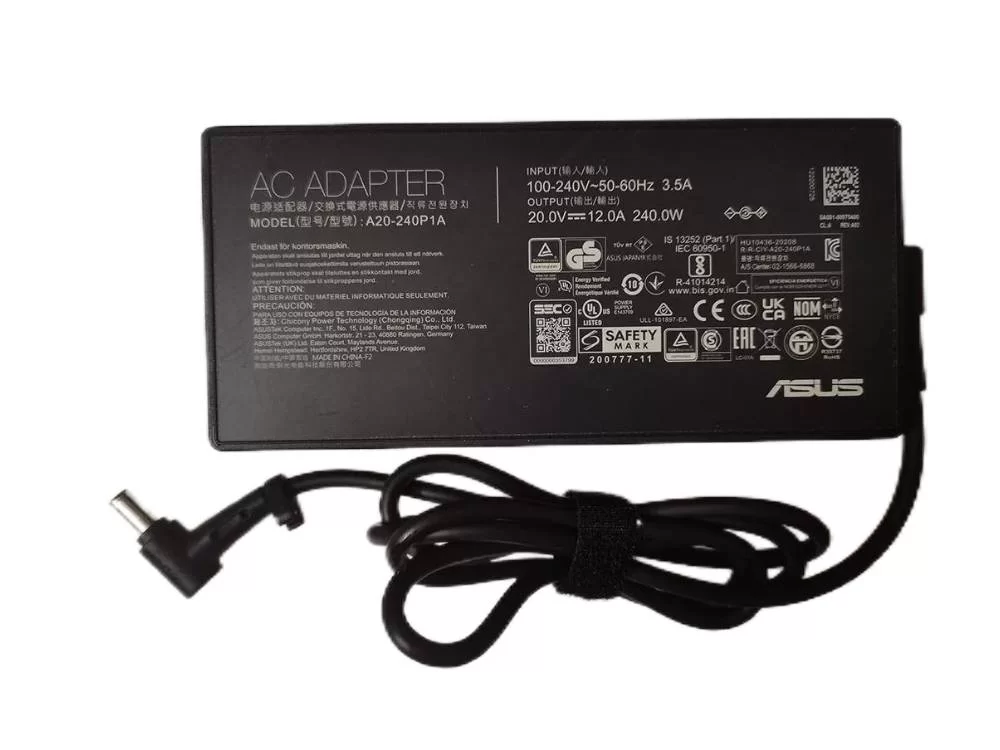 Original 240W Delgado Asus TUF Gaming F16 FX607 Cargador AC Adaptador + Cable