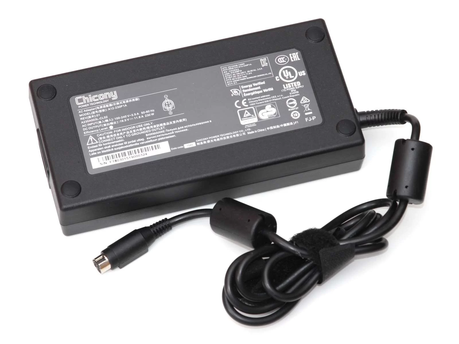 230W Original AC Adaptador Dell Alienware D900 Area-51 MJ-12 M7700
