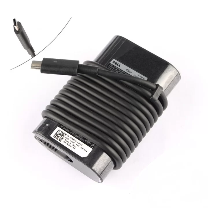 Original 45W USB-C Adaptador Cargador Dell Latitude 12 7275-P8CMK