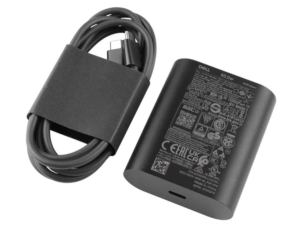 Original 60W USB-C Dell Latitude 13 (5340-N017L534013EMEA_VP) Adaptador Cargador + Cable