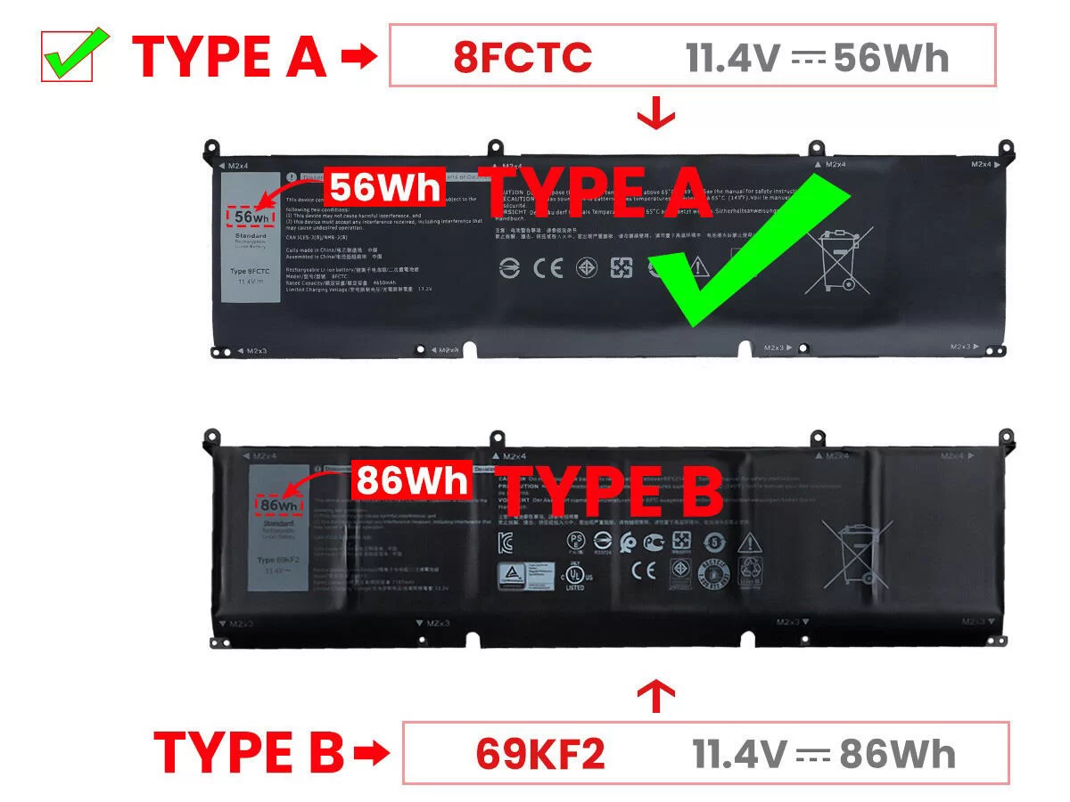 Original 4650mAh 56Wh Dell Alienware m15 R3 P87F P87F002 Batería