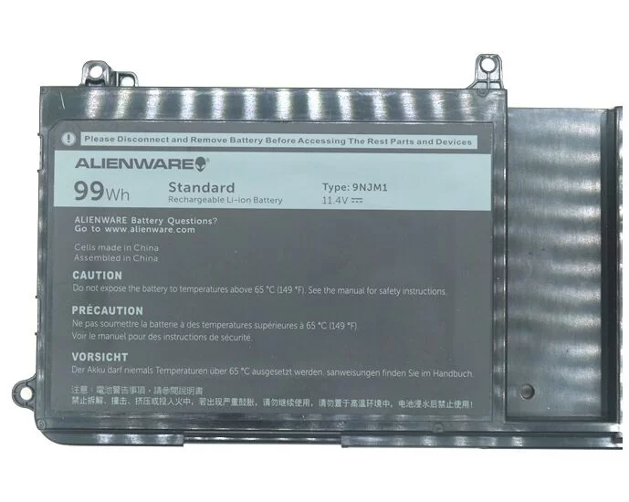 Original 99Wh 8820mAh Dell Alienware 17 R5 P31E002 Batería