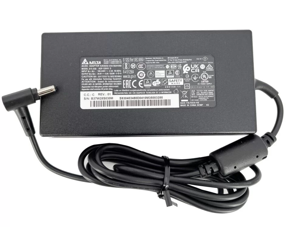 Original 120W MSI Cyborg 15 AI A1VFK-011FR AC Adaptador Cargador + Cable