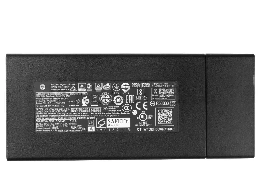 Original 150W HP 15-cb003nv 15-cb003nx AC Adaptador Cargador