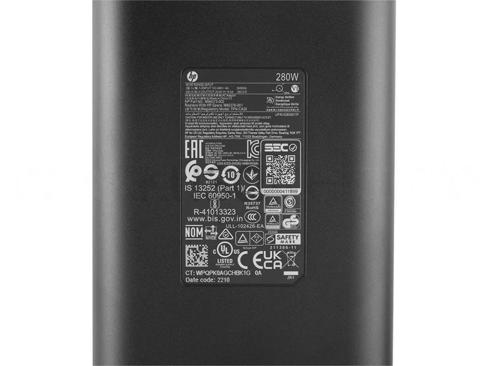 Original 280W Cargador HP OMEN 16-wf1015nt 20V 14A AC Adaptador + Cable Original 280W Cargador HP OMEN 16-wf1015nt 20V 14A AC Adaptador + Cable