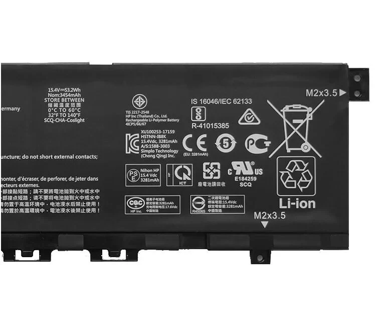 Original 3454mAh 53.2Wh HP Envy 13-ag0051la 13-ah0052la Batería Original 3454mAh 53.2Wh HP Envy 13-ag0051la 13-ah0052la Batería
