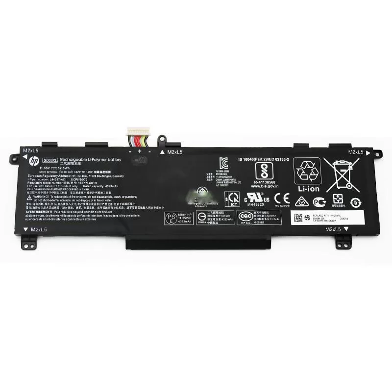Original HP HSTNN-OB1R L84357-AC1 Batería 52.5Wh