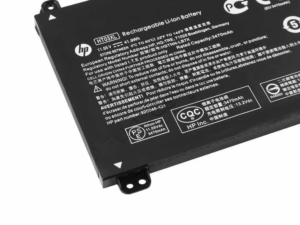 Original 41.9Wh 3470mAh HP HT03XL Batería Original 41.9Wh 3470mAh HP HT03XL Batería