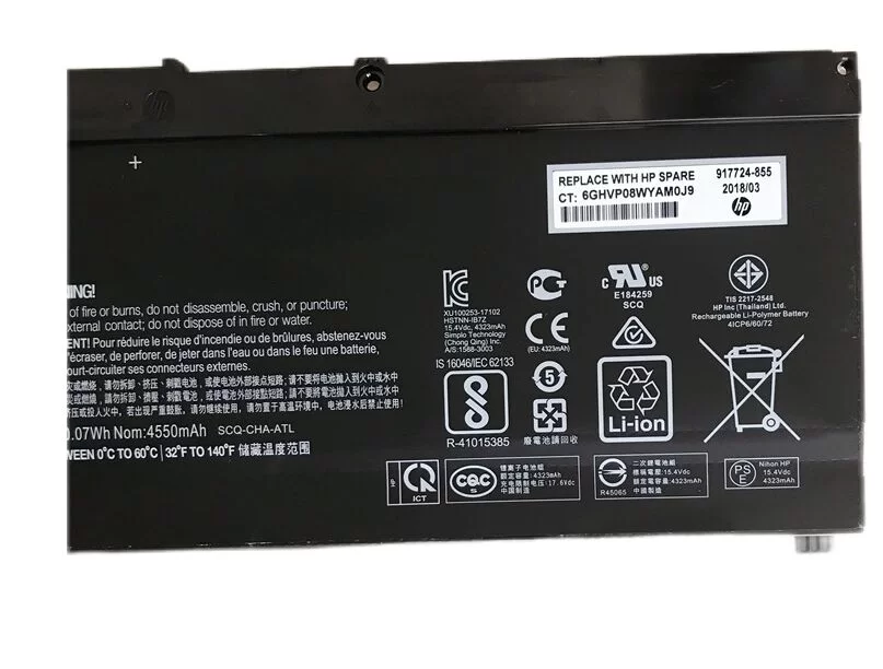 Original 4550mAh 70.07Wh HP Omen 15-ce000 Batería