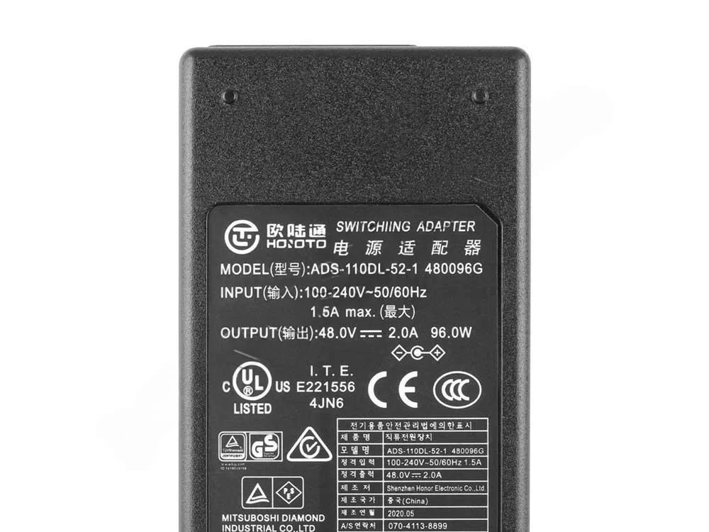 Original 48V 2A 96W Amcrest N841 AC Adaptador + Cable