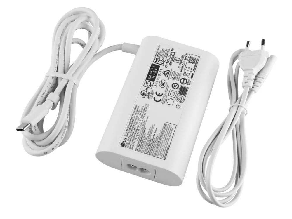 Original 65W USB-C Adaptador LG Gram 14 14Z90R-K.AAB5U1 Cargador + Cable
