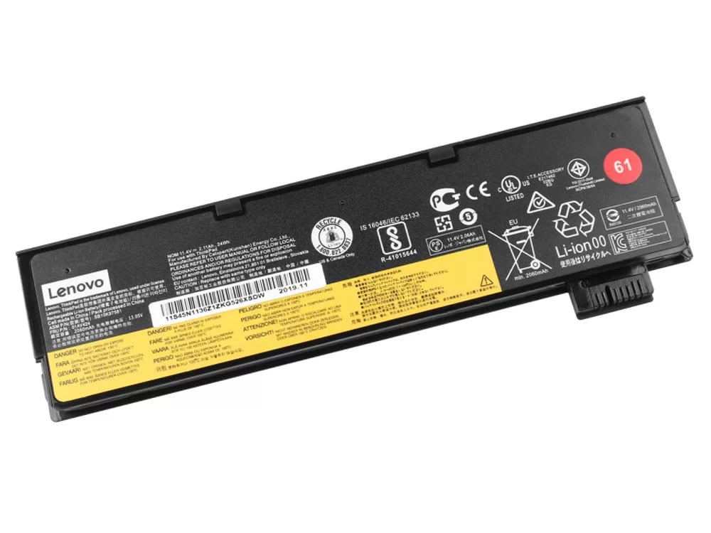 Original 2100mAh 24Wh Lenovo 01AV422 SB10K97579 Batería