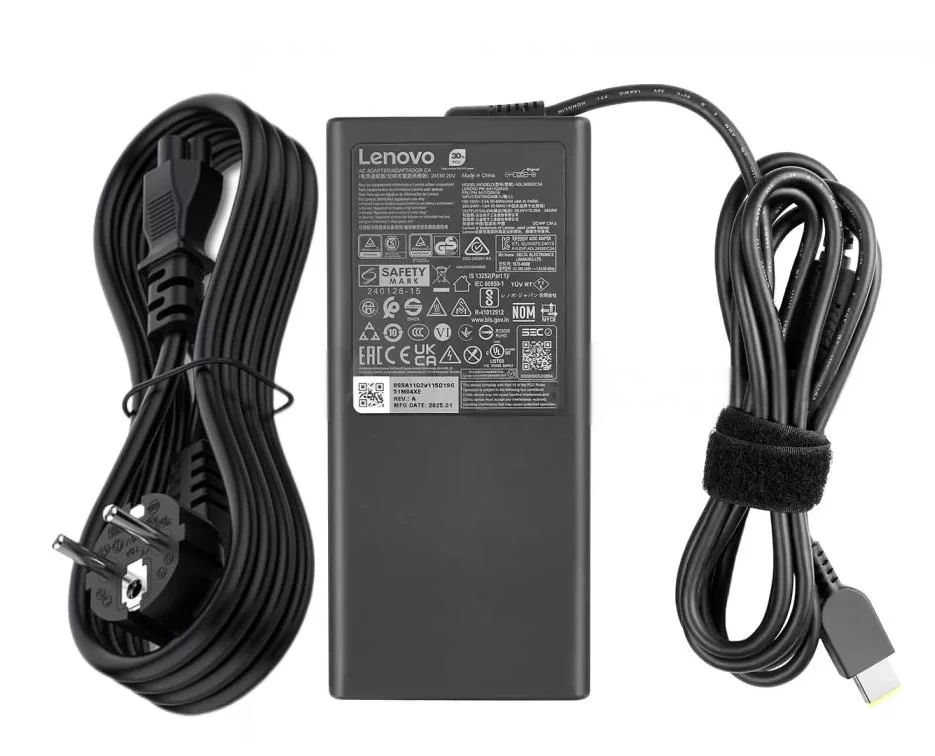 Original 20V 12.25A 245W Lenovo 5A11Q29111 5A11Q29119 5A11Q29123 AC Adaptador + Cable