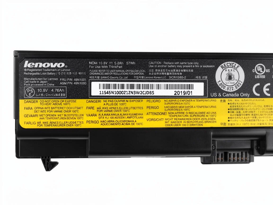 Original 5.2Ah 57Whr Batería Lenovo 42T4791