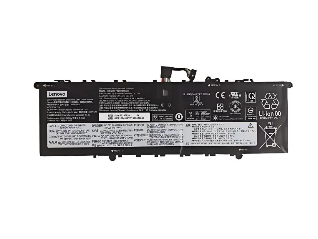Original 61Wh 3950mAh Lenovo 5B10Z49518 5B10Z49519 Batería