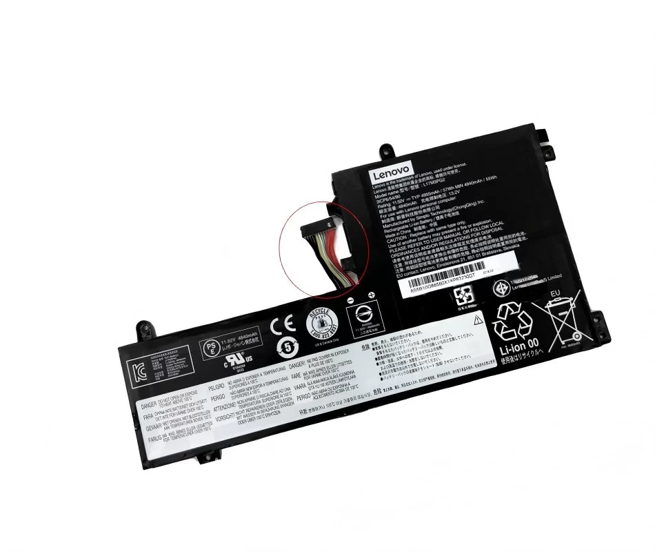 Original 4955mAh 57Wh Lenovo 5B10Q88555 Batería Cable Corto