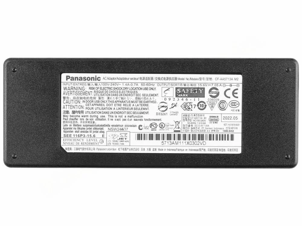 Original 110W Adaptador Cargador Panasonic CF-AA5713AM