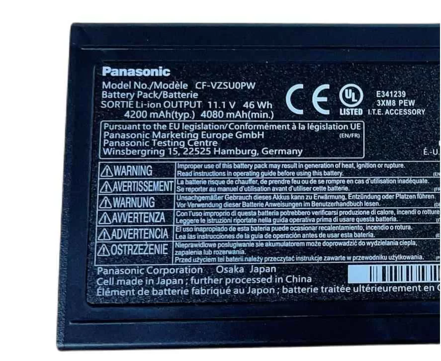 Original 46Wh 4200mAh Panasonic CF-VZSUOLW Batería
