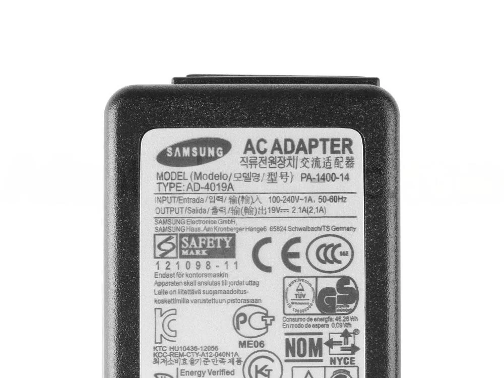 Original 40W Adaptador Cargador Samsung AD-4019W