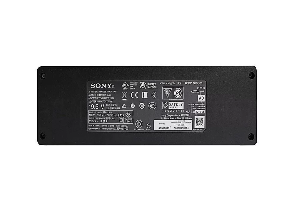 Original 160W Sony 1-493-002-11 AC Adaptador Cargador + Cable