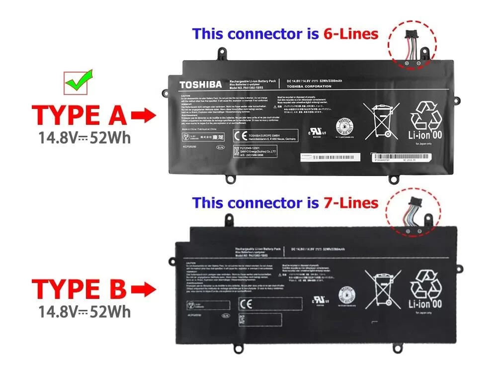 Original 52Wh Batería Toshiba Portege Z30-A